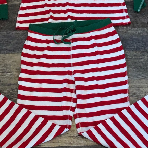 Hanna Andersson adult unisex striped long John pajama set  Top L bottoms M - Picture 2 of 8